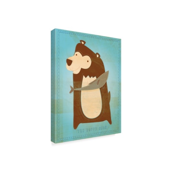 John W. Golden 'The Happy Bear' Canvas Art,14x19